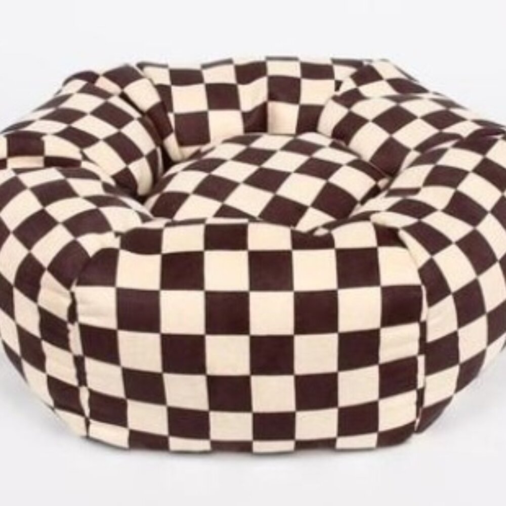 Windsor Check Dog Bed by Susan Lanci - Size XS